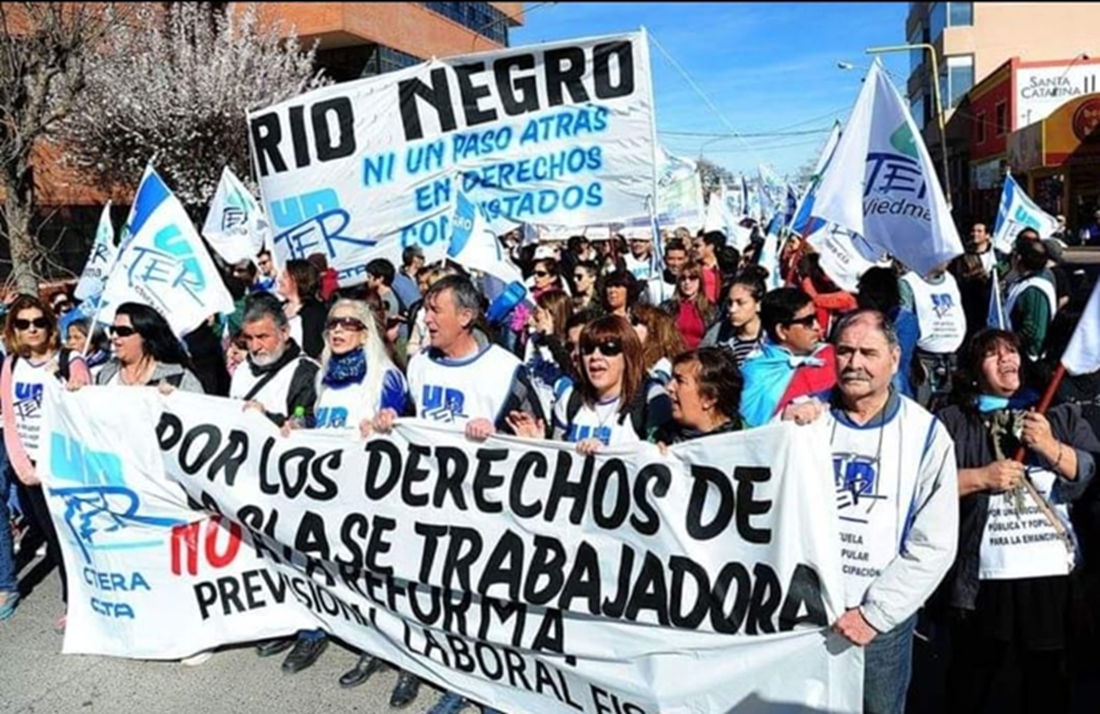 UnTER reporta adhesión superior al 90% en el paro docente que marcó el inicio del ciclo lectivo en Río Negro