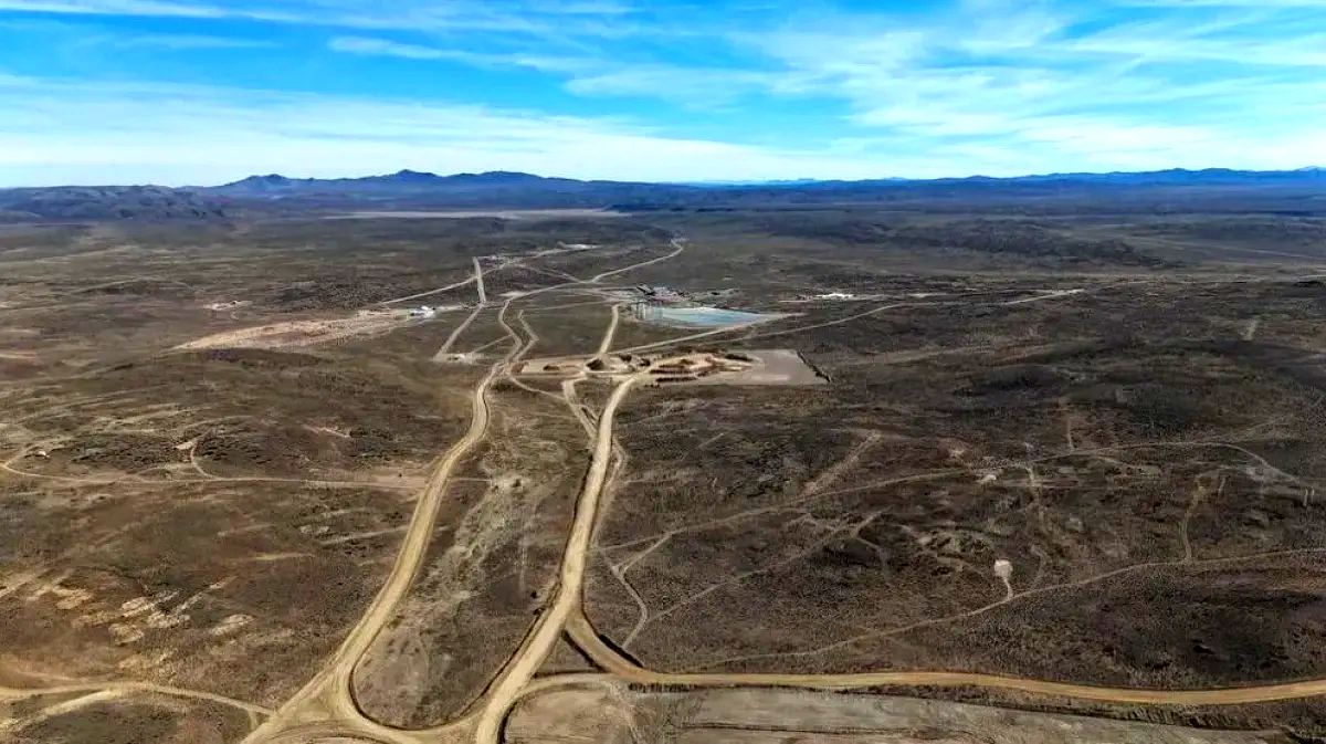 Instalaciones del proyecto minero Calcatreu en Ingeniero Jacobacci