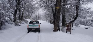 Alerta de tránsito en el Parque Nacional Nahuel Huapi por acumulación de nieve