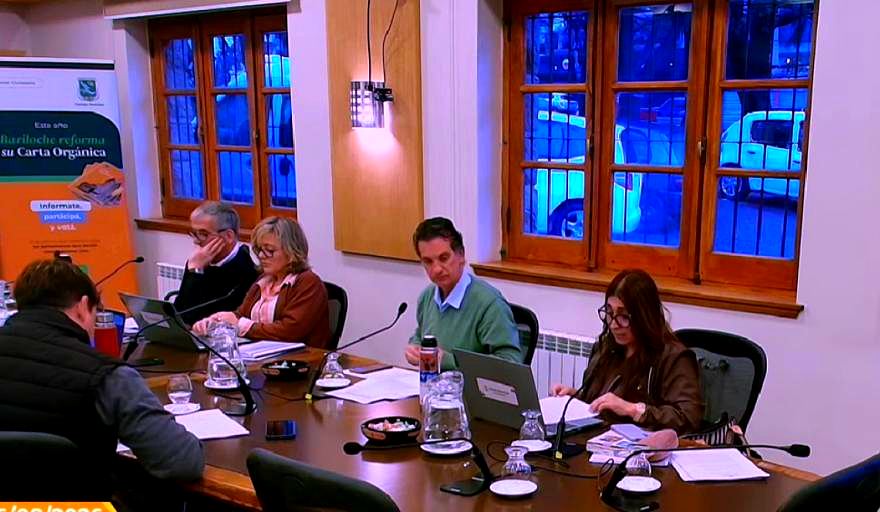 Parquímetro del estacionamiento medido en el centro de Bariloche