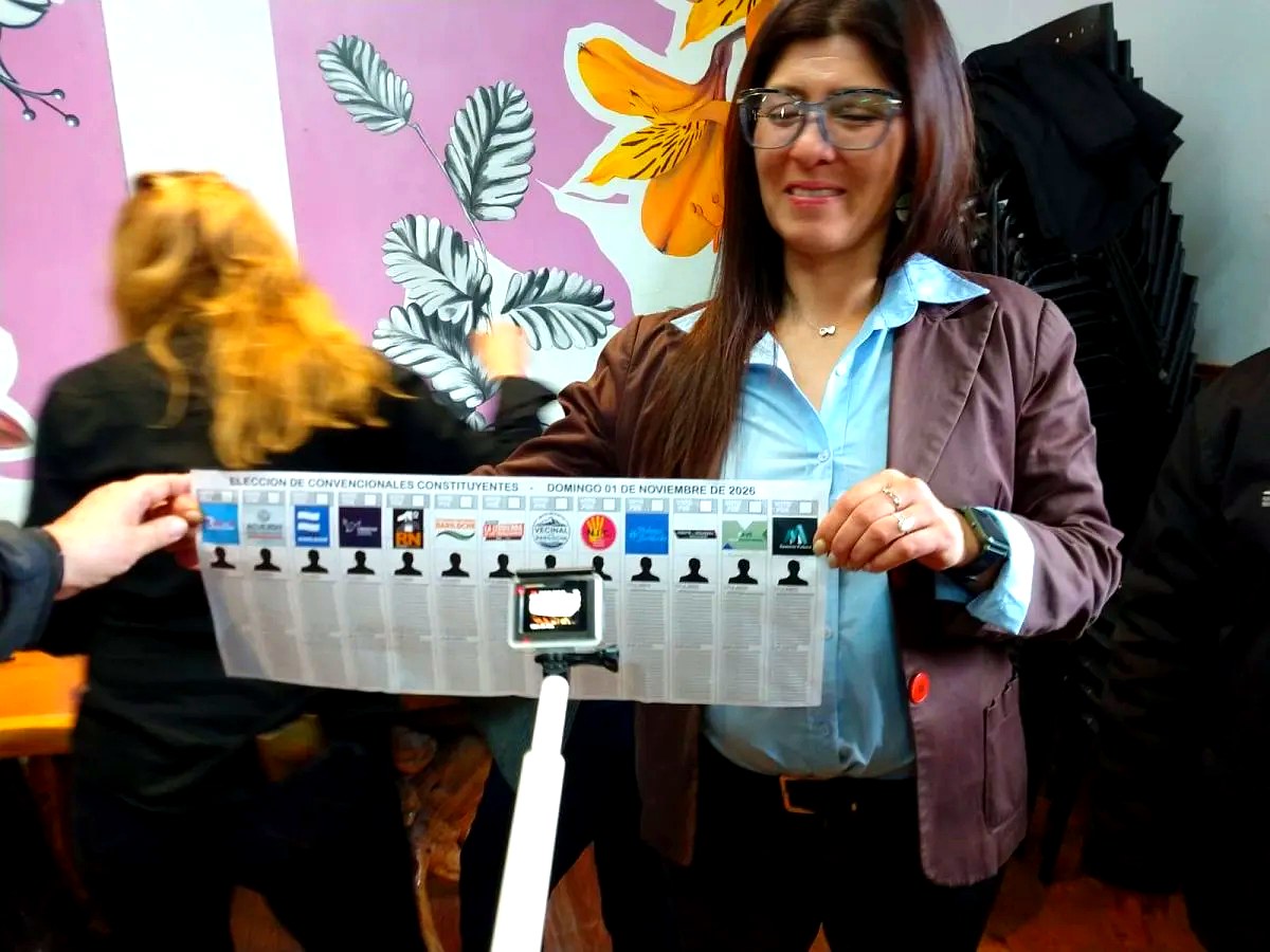 Boleta de Bariloche para convencionales presentada tras el sorteo