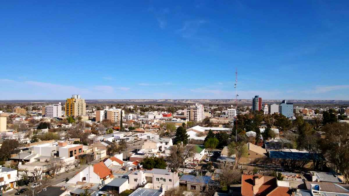 Vista aerea de la ciudad de General Roca