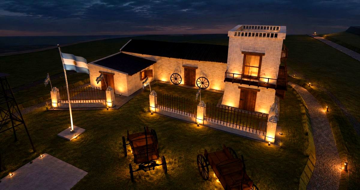 Render del Fortín Primera División restaurado como espacio de exposición
