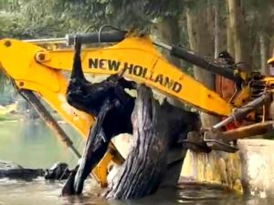 Arroyo Gutiérrez: las compuertas llegaron a su tope y el agua avanza sobre casas de Los Coihues
