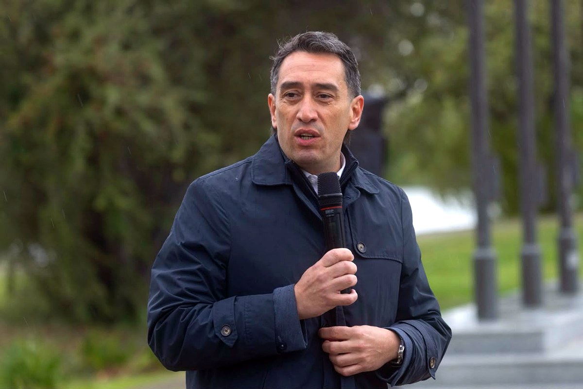Capitalidad de Viedma: el intendente Marcos Castro durante su discurso