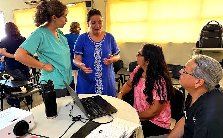 Control biométrico: personal de salud del hospital de Cipolletti en una capacitación