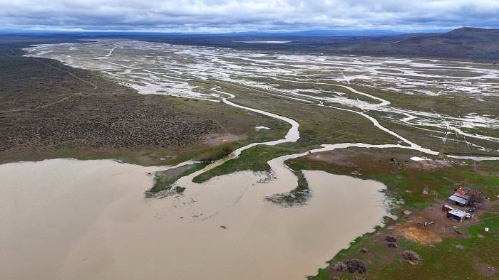 Lagunas recuperadas por las lluvias en la Línea Sur