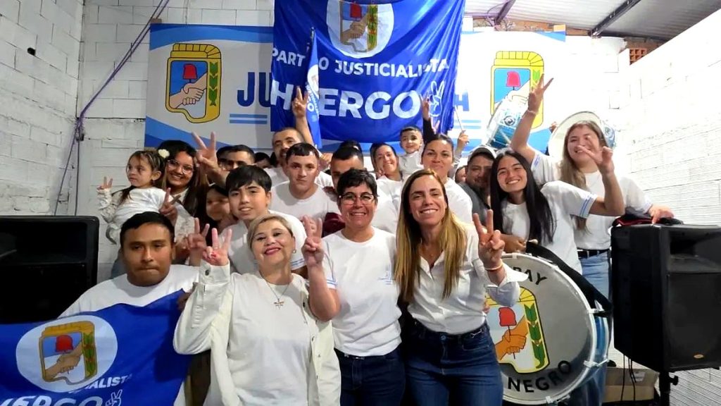 María Emilia Soria en el acto del PJ por el Día de la Lealtad en Lamarque