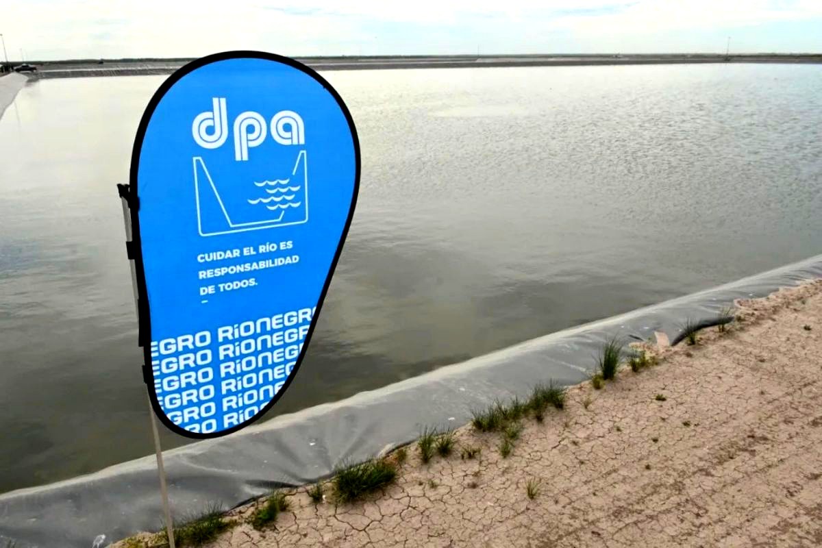 Planta de tratamiento de Viedma vinculada al canal Chacarero